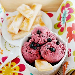 Blueberry Lime Coconut Ice Cream