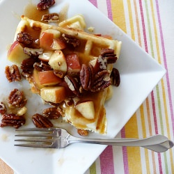 Waffles with Apple Cider Syrup