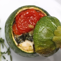 Stuffed Baby Courgettes