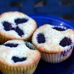 Blackberry Cornmeal Muffcakes