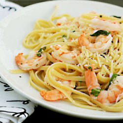 Shrimp Linguine with Lemon Basil