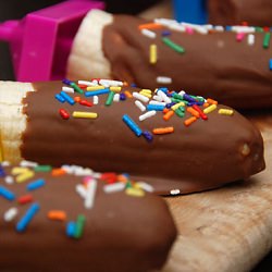 Frozen Chocolate Covered Bananas