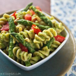 Asparagus Pesto Pasta Salad – Vegan