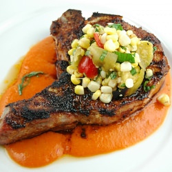 Grilled Bone-In Pork Chops