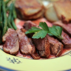 Duck with Blackberry Sauce