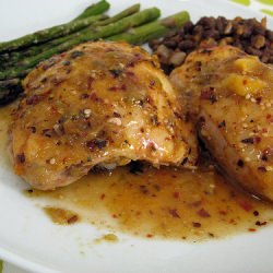 Chicken with Arbol Chile Salsa