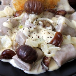 Chestnut Gnocchi w Reggiano sauce