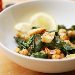 Silver Beet Chickpeas & Fried Bread