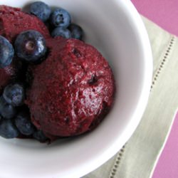 Blueberry Red Wine Sorbet