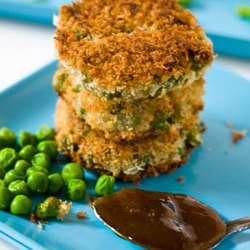 Panko Crusted Pea Fritters