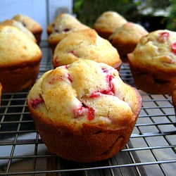 Strawberry (or Cherry) Muffins