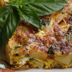 Frittata with Potato and Prosciutto