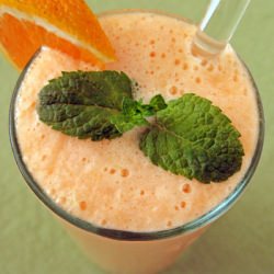 Cantaloupe and Orange Lassi