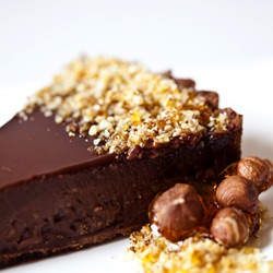 Triple Chocolate Praline Tart