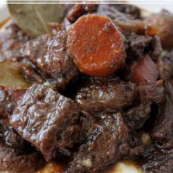 Beef Bourguignon Creamed Semolina