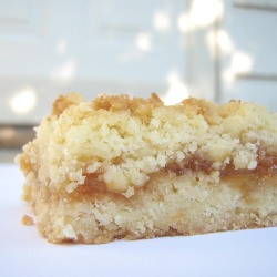 Mango Peach Shortbread Bars