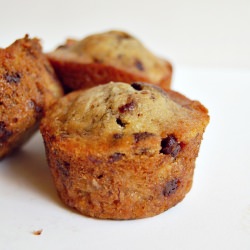 Banana-Coffee Chocolate Chip Muffins