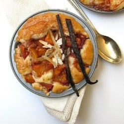 Fresh Peach Ginger Peasant Cakes