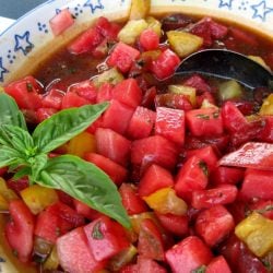 Watermelon and Heirloom Tomato Salad