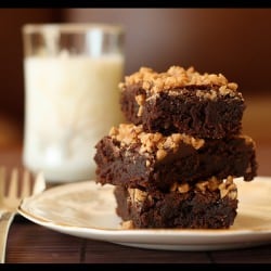 Fudgy-Mocha Toffee Brownies