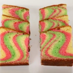 Tri-color Marble Cake