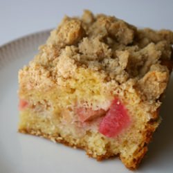 Big Crumb Rhubarb Crumb Cake