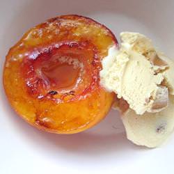Browned Butter Pan-Seared Peaches