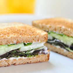 Cucumber and Basil Sandwiches