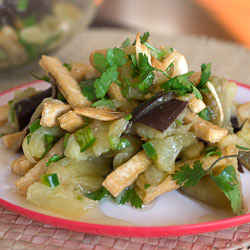 Burmese-style Tofu & Eggplant Salad