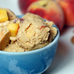 Peach Almond Ice Cream