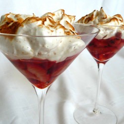 Grilled Strawberries & Meringue