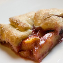 Peach and Cherry Galette