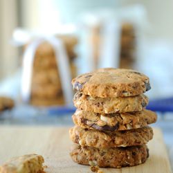 Chocolate and Almond Cookies