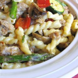Gemelli with Turkey Italian Sausage