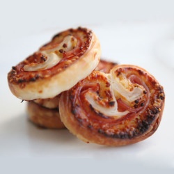 Ham, Gruyere, and Mustard Palmiers