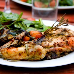 Easy One Tray Quick Roast Chicken