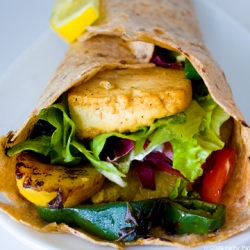 Poblano Plantain Tofu Wrap