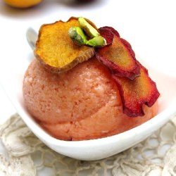 Roasted Peach & Plum Fro Yo