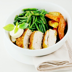 Parmesan Thai Basil Coated Chicken