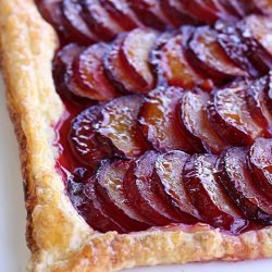 Puff Pastry Plum Tart