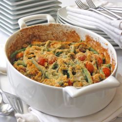 Basil Green and Bean Gratinate