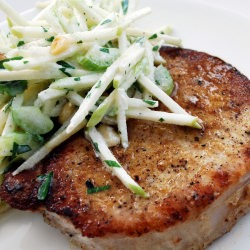 Pork Chops with Apple Slaw