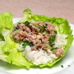 Thai Pork Lettuce Wraps