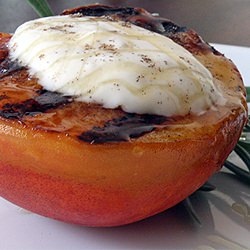 Grilled Peaches and Cream