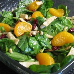 Spinach Salad with Soy Ginger Dress