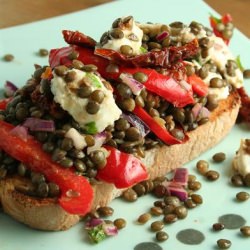 Puy Lentil Salad with Mozzarella