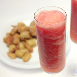 Pink Margarita Slushes & Fried Okra