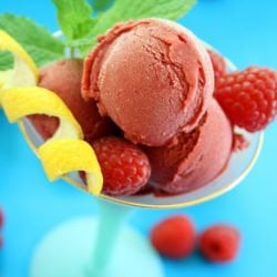 Raspberry-Lemon Ice Cream