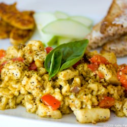 Tofu Scramble with Saffron