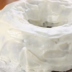 Pineapple Zucchini Cake with Cream